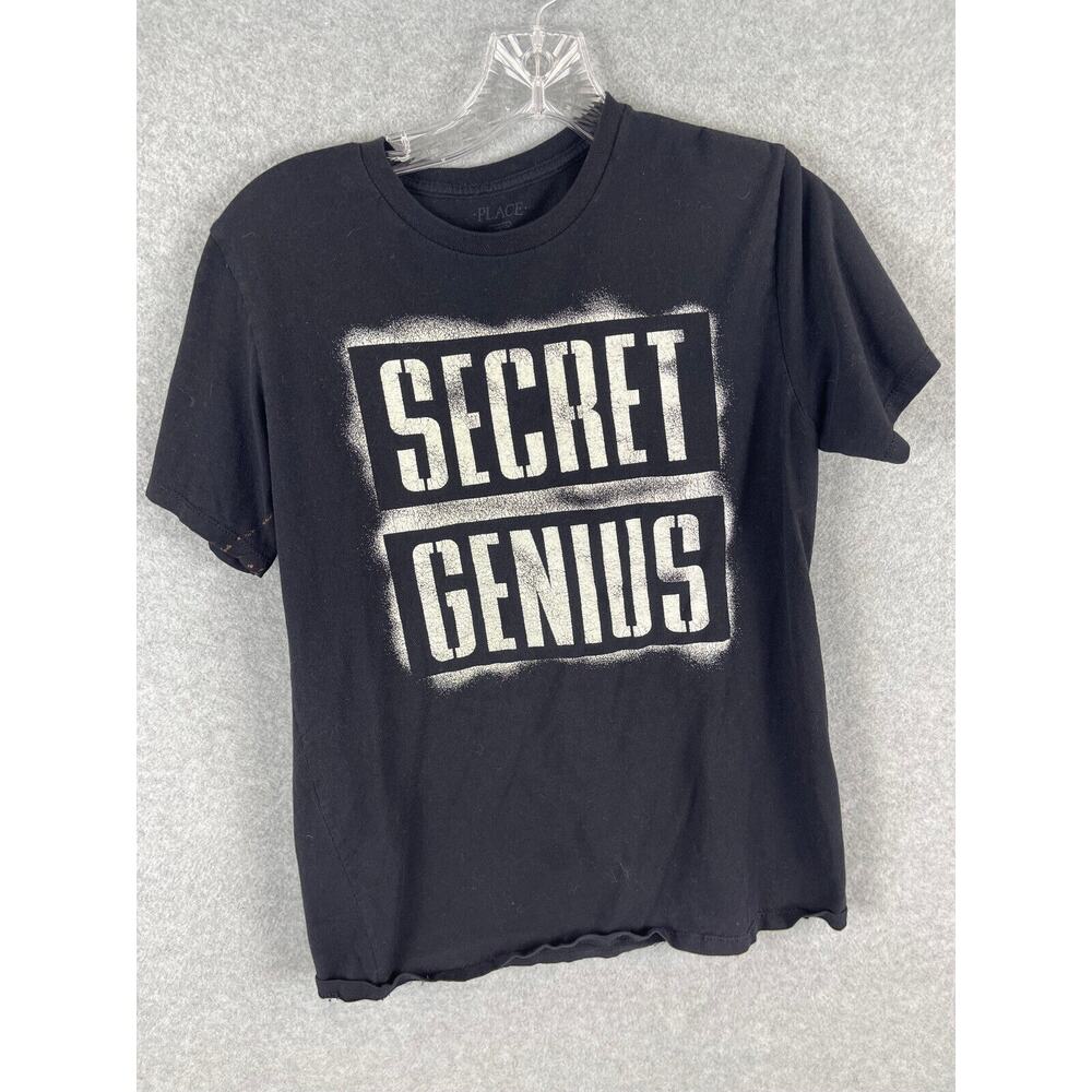 Place "Secret Genius"‎ T Shirt Men's Size XL Black